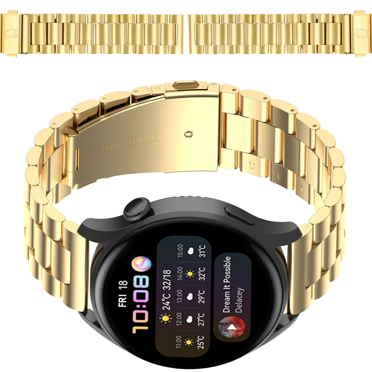 Pasek do zegarka Bizon Strap Watch Aura do Smartwatch 22 mm